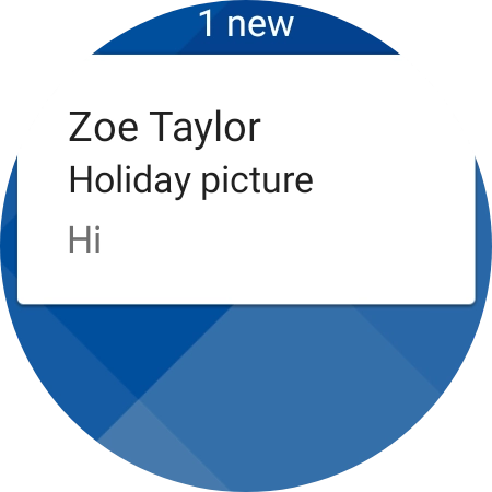Press the required email message to read it.