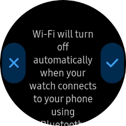 Press the confirm icon.