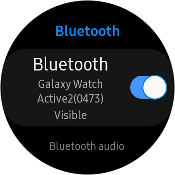 Press Bluetooth audio. Press Bluetooth audio.