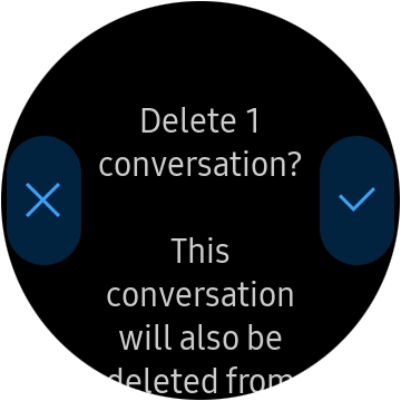 Press the confirm icon.