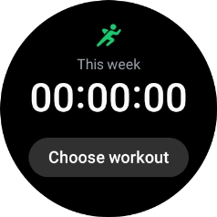 Press Choose workout.