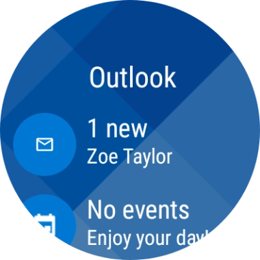 Press the email message icon.