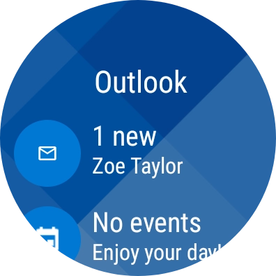 Press the email message icon.