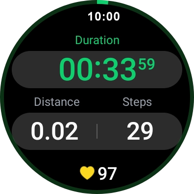 Slide your finger right starting from the left side of the screen.