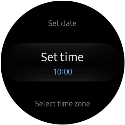 Press Set time. Press Set time.