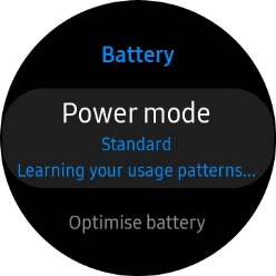 Press Power mode.
