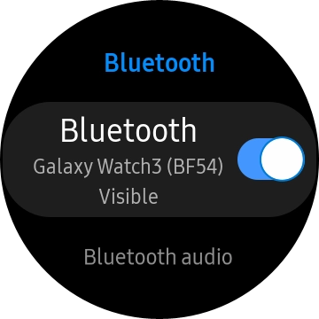 Press Bluetooth audio. Press Bluetooth audio.
