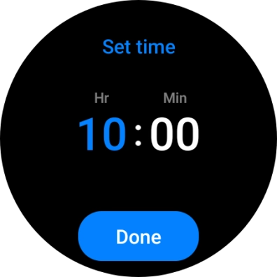 Slide your finger up or down on the screen to set the required time. Slide your finger up or down on the screen to set the required time.