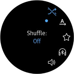 Press the repeat icon to turn the function on or off.