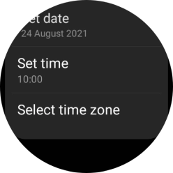 Press Set time. Press Set time.