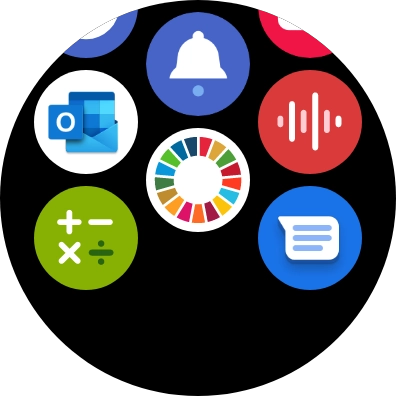 Press the email message icon.