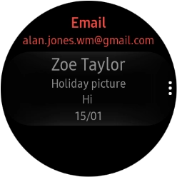 Press the required email to read it.