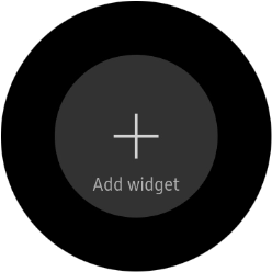 Press the add widget icon.