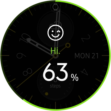 When the battery percentage is displayed, the battery is charging.