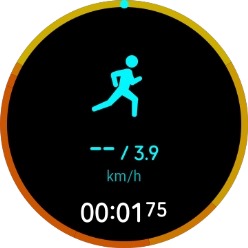 Slide your finger left on the screen to see more data.