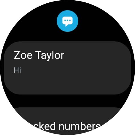 Press the required text message to read it.