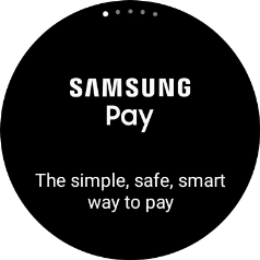 Press and hold the Return key to activate Samsung Pay.
