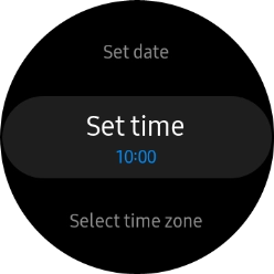 Press Set time.