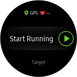 Press Target and follow the instructions on the screen to set the required goal.