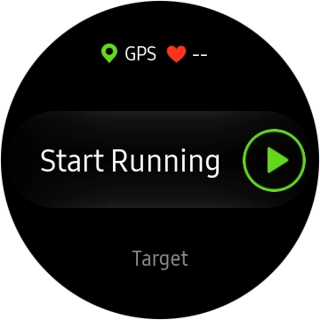 Press Target and follow the instructions on the screen to set the required goal.