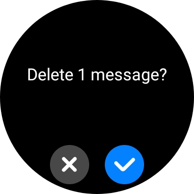 Press the confirm icon.