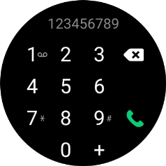 Press the call icon.