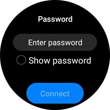 Press Enter password.