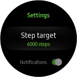 Press Step target.