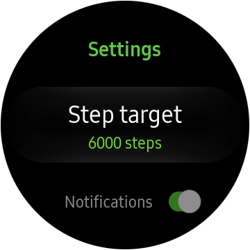 Press Step target.