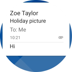 Slide your finger left on the screen.