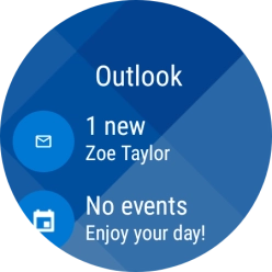 Press the email message icon.