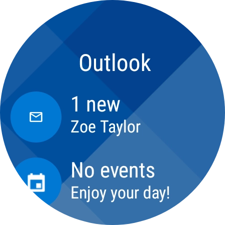 Press the email message icon.