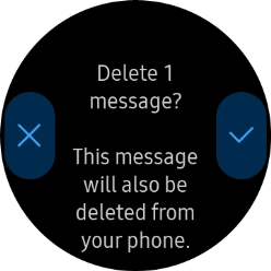 Press the confirm icon.