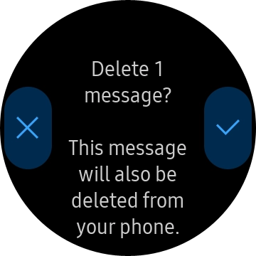 Press the confirm icon.