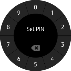 Key in the required PIN and follow the instructions on the screen to create a PIN as lock code.