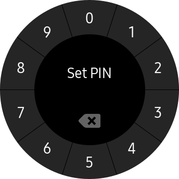 Key in the required PIN and follow the instructions on the screen to create a PIN as lock code.