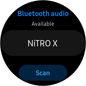 Press the required Bluetooth headset.