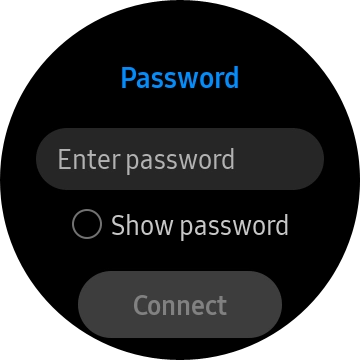 Press Enter password.