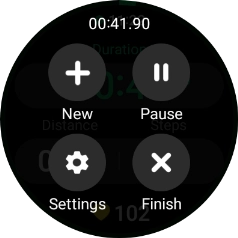 Press Pause to pause activity.