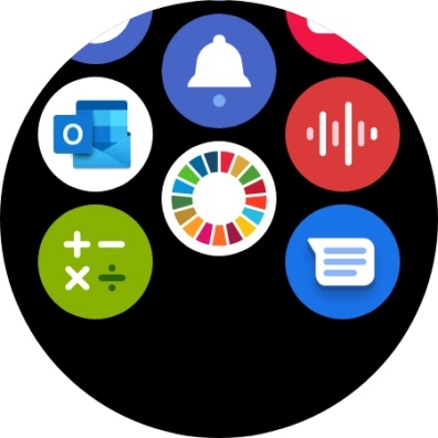 Press the email message icon.