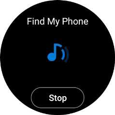 Press Stop when you've found your phone.