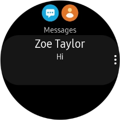 Press the required text message to read it.