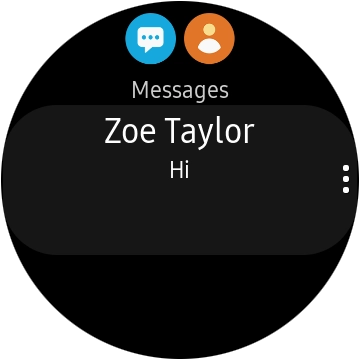Press the required text message to read it.