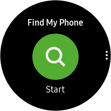 Press Start to send a signal to your phone.