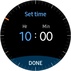 Turn the Rotating bezel right or left to set the required time. Turn the Rotating bezel right or left to set the required time.