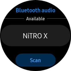 Press the required Bluetooth headset.