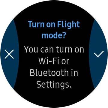 If you turn on the function, press the confirm icon.