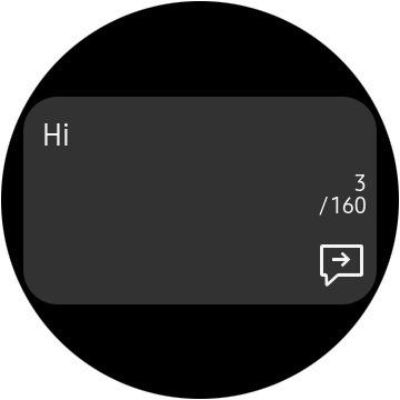 Press the send icon.