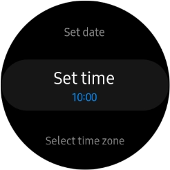 Press Set time.