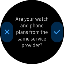 Press the confirm icon and follow the instructions on the screen to set up mobile data.